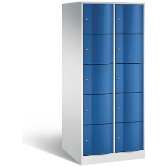 C+P XXL-Schließfachschrank Resisto 772 x 1950 x 740 enzianblau/lichtgrau, Modell 8570-274