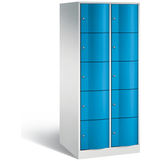 C+P XXL-Schließfachschrank Resisto 772 x 1950 x 740 lichtblau/lichtgrau, Modell 8570-274