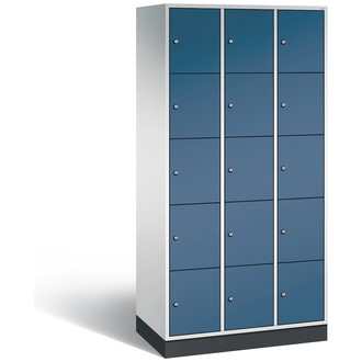 C+P Schließfachschrank Intro 920 x 1950 x 490 fernblau/lichtgrau, Modell 8570-301