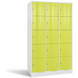 C+P XXL-Schließfachschrank Resisto 1148 x 1950 x 740 viridingrün/verkehrsweiß, Modell 8570-374