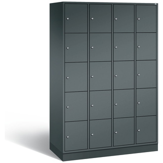 C+P Schließfachschrank Intro 1220 x 1950 x 490 anthrazitgrau/anthrazitgrau, Modell 8570-401