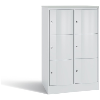 C+P XL-Schließfachschrank Resisto 772 x 1255 x 640 lichtgrau/lichtgrau, Modell 8573-273