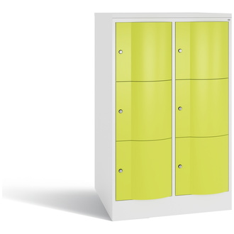 C+P XXL-Schließfachschrank Resisto 772 x 1255 x 740 viridingrün/verkehrsweiß, Modell 8573-274