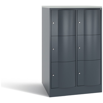 C+P XXL-Schließfachschrank Resisto 772 x 1255 x 740 anthrazitgrau/anthrazitgrau, Modell 8573-274