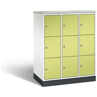 C+P Schließfachschrank Intro 920 x 1255 x 490 viridingrün/lichtgrau, Modell 8573-301