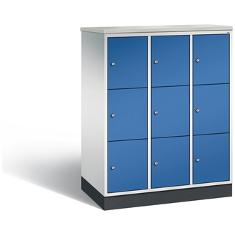 C+P Schließfachschrank Intro 920 x 1255 x 490 enzianblau/lichtgrau, Modell 8573-301