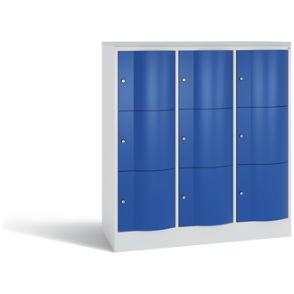 C+P Schließfachschrank Resisto 1148 x 1255 x 540 enzianblau/lichtgrau, Modell 8573-372