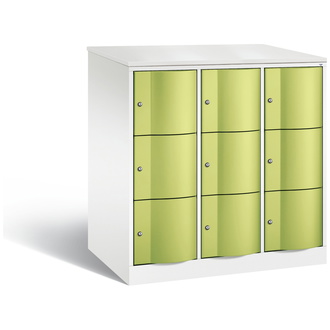 C+P XXL-Schließfachschrank Resisto 1148 x 1255 x 740 viridingrün/verkehrsweiß, Modell 8573-374