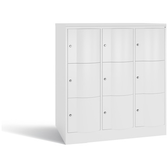 C+P XXL-Schließfachschrank Resisto 1148 x 1255 x 740 verkehrsweiß/verkehrsweiß, Modell 8573-374