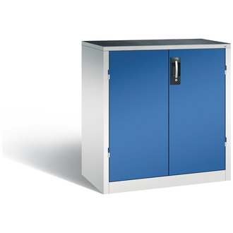 C+P Werkstattschrank mit Schubladen, 930 x 1000 x 500 enzianblau/lichtgrau, Modell 8821-5035