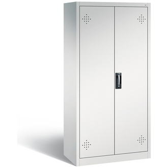 C+P Umweltschrank mit Stahlwannen, 930 x 1950 x 500 lichtgrau/lichtgrau, Modell 8921-315