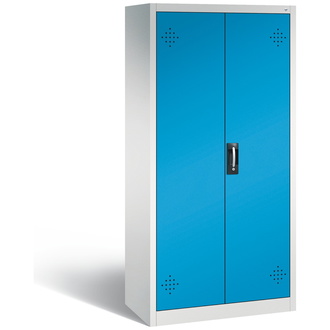 C+P Umweltschrank mit Stahlwannen, 930 x 1950 x 500 lichtblau/lichtgrau, Modell 8921-315