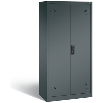 C+P Umweltschrank mit Stahlwannen, 930 x 1950 x 500 anthrazitgrau/anthrazitgrau, Modell 8921-315