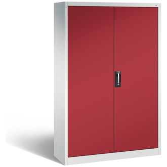 C+P Werkstattschrank mit Schubladen, 1200 x 1950 x 400 rubinrot/lichtgrau, Modell 8930-5030