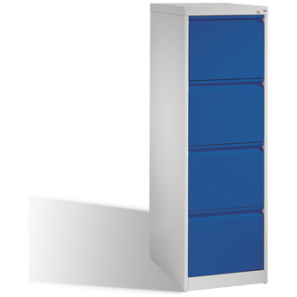 C+P Schubladenschrank Acurado 433 x 1357 x 590 lichtgrau/enzianblau, Modell 12434-311