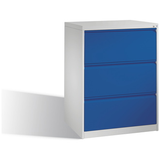 C+P Schubladenschrank Acurado 787 x 1045 x 590 lichtgrau/enzianblau, Modell 12923-312