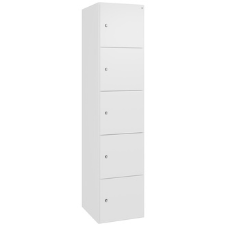 C+P Stahl-Schließfachschrank FlexOffice Prefino 400 x 1850 x 525 verkehrsweiß/verkehrsweiß, Modell 46080-1205