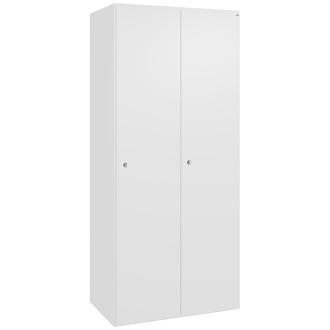 C+P Stahl-Garderobenschrank FlexOffice Prefino 800 x 1850 x 525 verkehrsweiß/verkehrsweiß, Modell 46080-220101