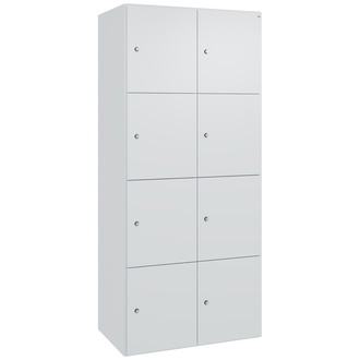 C+P Stahl-Schließfachschrank FlexOffice Prefino 800 x 1850 x 525 lichtgrau/lichtgrau, Modell 46080-220404