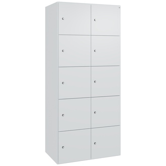 C+P Stahl-Schließfachschrank FlexOffice Prefino 800 x 1850 x 525 lichtgrau/lichtgrau, Modell 46080-220505