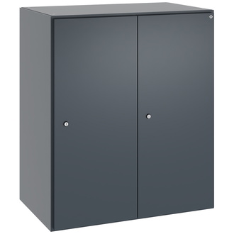 C+P Stahl-Garderobenschrank FlexOffice Prefino 800 x 950 x 525 anthrazitgrau/anthrazitgrau, Modell 46082-220101