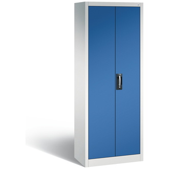 C+P Büro-Drehtürenschrank Acurado 700 x 1950 x 400 lichtgrau/enzianblau, Modell 9236-000