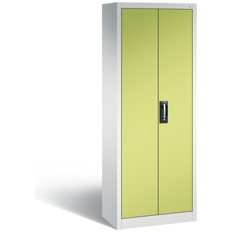 C+P Büro-Drehtürenschrank Acurado 700 x 1950 x 400 lichtgrau/viridingrün, Modell 9236-000