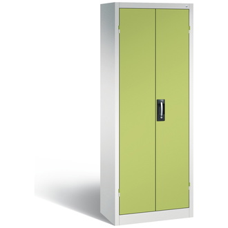 C+P Büro-Drehtürenschrank Acurado 700 x 1950 x 400 lichtgrau/viridingrün, Modell 9236-05