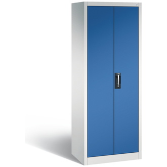 C+P Büro-Drehtürenschrank Acurado 700 x 1950 x 500 lichtgrau/enzianblau, Modell 9237-000