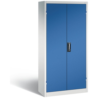 C+P Büro-Drehtürenschrank Acurado 930 x 1950 x 400 lichtgrau/enzianblau, Modell 9260-05