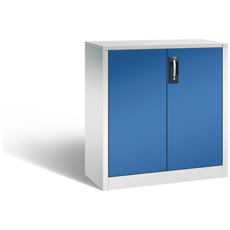 C+P Büro-Drehtürenschrank Acurado 930 x 1000 x 400 lichtgrau/enzianblau, Modell 9266-1200