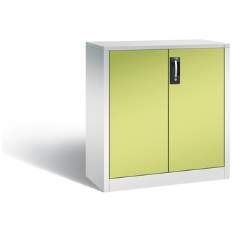 C+P Büro-Drehtürenschrank Acurado 930 x 1000 x 400 lichtgrau/viridingrün, Modell 9266-1200