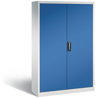 C+P Büro-Drehtürenschrank Acurado 1200 x 1950 x 400 lichtgrau/enzianblau, Modell 9460-000