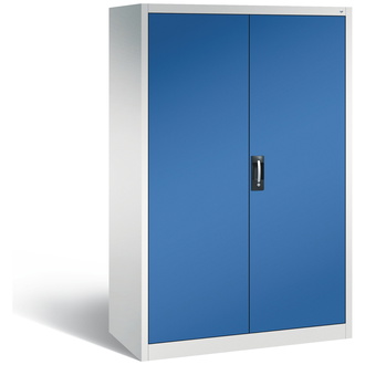 C+P Büro-Drehtürenschrank Acurado 1200 x 1950 x 600 lichtgrau/enzianblau, Modell 9490-000