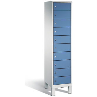 C+P Schließfachschrank Evolo 420 x 1850 x 500 fernblau/lichtgrau, Modell 48010-1210