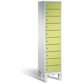 C+P Schließfachschrank Evolo 420 x 1850 x 500 viridingrün/lichtgrau, Modell 48010-1210