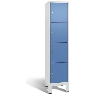 C+P Schließfachschrank Evolo 420 x 1850 x 500 fernblau/lichtgrau, Modell 48010-124