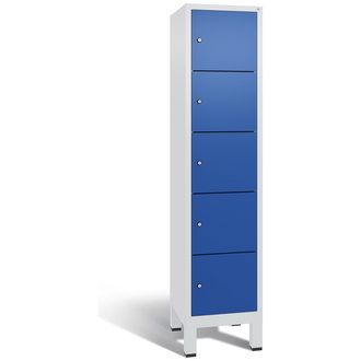 C+P Schließfachschrank Evolo 420 x 1850 x 500 enzianblau/lichtgrau, Modell 48010-125