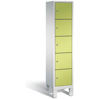 C+P Schließfachschrank Evolo 420 x 1850 x 500 viridingrün/lichtgrau, Modell 48010-125