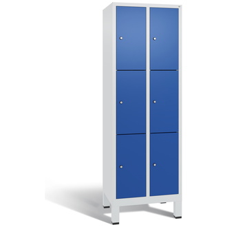 C+P Schließfachschrank Evolo 610 x 1850 x 500 enzianblau/lichtgrau, Modell 48010-203