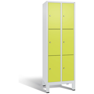 C+P Schließfachschrank Evolo 610 x 1850 x 500 viridingrün/lichtgrau, Modell 48010-203