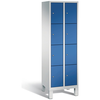 C+P Schließfachschrank Evolo 610 x 1850 x 500 enzianblau/lichtgrau, Modell 48010-204