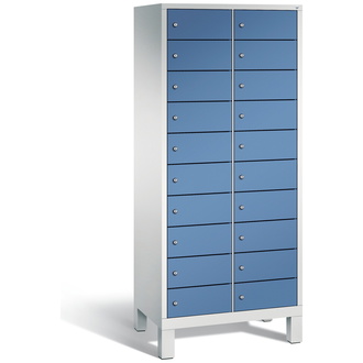 C+P Schließfachschrank Evolo 810 x 1850 x 500 fernblau/lichtgrau, Modell 48010-2210