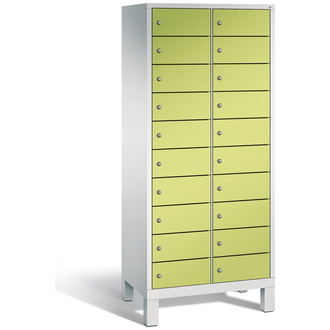 C+P Schließfachschrank Evolo 810 x 1850 x 500 viridingrün/lichtgrau, Modell 48010-2210