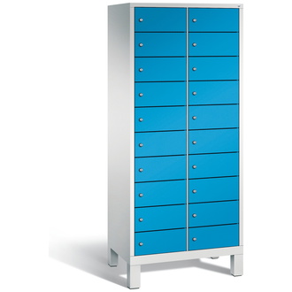 C+P Schließfachschrank Evolo 810 x 1850 x 500 lichtblau/lichtgrau, Modell 48010-2210