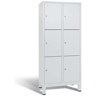 C+P Schließfachschrank Evolo 810 x 1850 x 500 lichtgrau/lichtgrau, Modell 48010-223