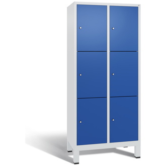 C+P Schließfachschrank Evolo 810 x 1850 x 500 enzianblau/lichtgrau, Modell 48010-223