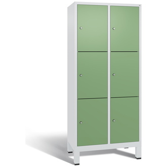 C+P Schließfachschrank Evolo 810 x 1850 x 500 resedagrün/lichtgrau, Modell 48010-223