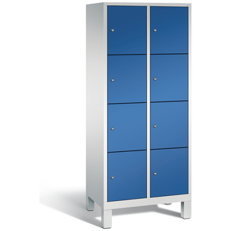 C+P Schließfachschrank Evolo 810 x 1850 x 500 enzianblau/lichtgrau, Modell 48010-224