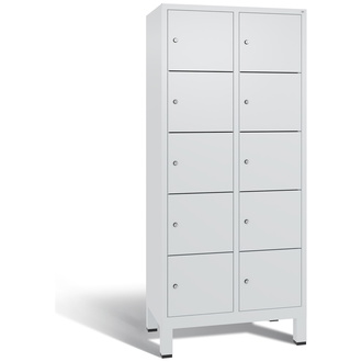 C+P Schließfachschrank Evolo 810 x 1850 x 500 lichtgrau/lichtgrau, Modell 48010-225